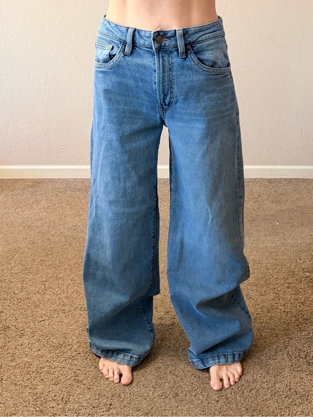 Hudson Jeans Jolene High Rise Wide Leg Denim in Risqué Wash